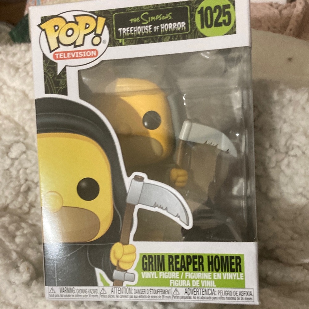 Funko Pop! Television Grim Reaper Homer Yellow & Black Vinyl Figure